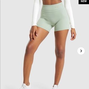 Whitney Simmons Gymshark Shorts in green